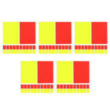 110Pcs Soccer Red Yellow Cards PVC Durable Outdoor Referee Equipment