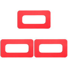 3Pcs Red PVC Fin Box Repairing Patch Paddle and Surfboard Connector