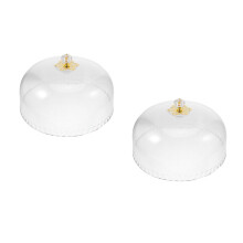 2Pièces Dôme Alimentaire Transparent Usage