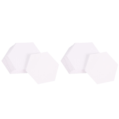 200Pcs White Quilting Sewing Paper Templates Easy Use Crafting Tool