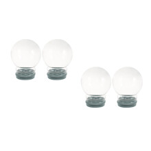 4Stk Mini Schneekugel DIY Bastelset Mit Stabiler Gummibasis Klar