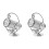 2Pcs Iron Stand Silver Decorative Holder 1