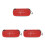 3Pcs Portable Stethoscope Case Red Storage Bag with Accessory Pocket 1