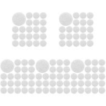 2500Pcs White Felt Pads Adhesive Circles for DIY Clothing Decoration