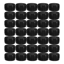 600Pcs Kid DIY Bottle Cap Black Plastic Covers for Creative Learning