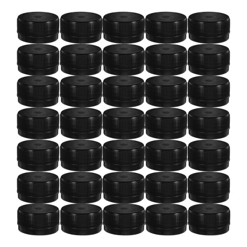 600Pcs Kid DIY Bottle Cap Black Plastic Covers for Creative Learning