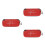 3Pcs Portable Stethoscope Case Red Storage Bag with Accessory Pocket 2