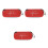 3Pcs Portable Stethoscope Case Red Storage Bag with Accessory Pocket 4