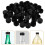 600Pcs Kid DIY Bottle Cap Black Plastic Covers for Creative Learning 11