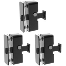 3Pcs Zinc Alloy Barrel Bolt Latch Black for Barn and Cabinet Doors