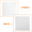 16Pcs Durable White Paper Cake Boards Square Cake Display Trays 11