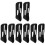8Pcs Effective Snoring Solution Chin Straps Elastic Durable Black 1