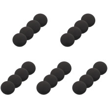 20Pcs Black Aluminum Auto Wheel Hub Caps Car Rim Refit Center Covers
