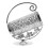 2Pcs Iron Stand Silver Decorative Holder 2
