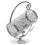 2Pcs Iron Stand Silver Decorative Holder 3