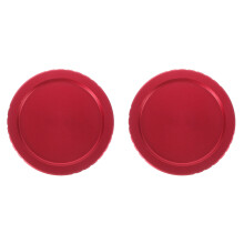 2Pcs Durable Red Metal Covers for Telescope Eyepiece Threaded Caps