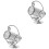 2Pcs Iron Stand Silver Decorative Holder 4