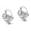 2Pcs Iron Stand Silver Decorative Holder 5