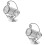 2Pcs Iron Stand Silver Decorative Holder 7