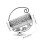 2Pcs Iron Stand Silver Decorative Holder 9