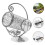 2Pcs Iron Stand Silver Decorative Holder 10