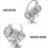 2Pcs Iron Stand Silver Decorative Holder 11