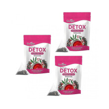 (3 Bags)Detox Energizing Tea Peach Flavored Digestive Health Tea for Gut Cleansing for All Skin Types