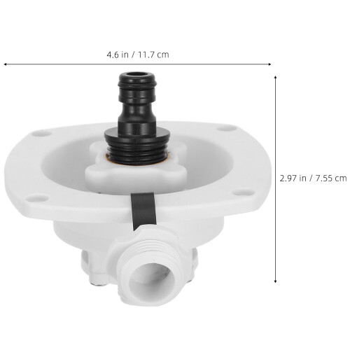 Compacte Witte Waterinlaat Rv Vulinlaat PP Camper Accessoire 1