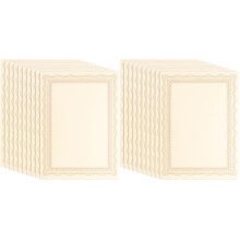 20Pcs Writable Printable Khaki Certificate Paper for School and Office