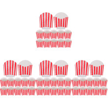 200St Popcorn Papieren Snack Containers Lichtgewicht Assorti