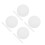 40Pcs White Silicone Steaming Pads Non-Stick Round Steamer Mesh Mats 5