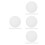 40Pcs White Silicone Steaming Pads Non-Stick Round Steamer Mesh Mats 6