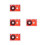 4Pcs 60 Min Red Blank Cassette Tape for Interview Recorder and DIY 5