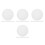 40Pcs White Silicone Steaming Pads Non-Stick Round Steamer Mesh Mats 7