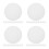40Pcs White Silicone Steaming Pads Non-Stick Round Steamer Mesh Mats 8