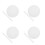 40Pcs White Silicone Steaming Pads Non-Stick Round Steamer Mesh Mats 9