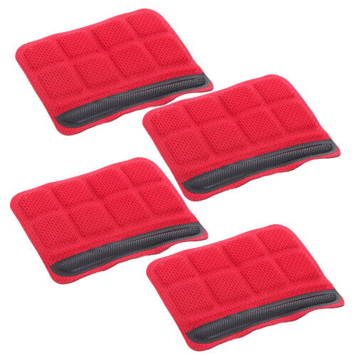 8Pcs Red Breathable Sponge Chin Pads Pad Replacement for Riding 1