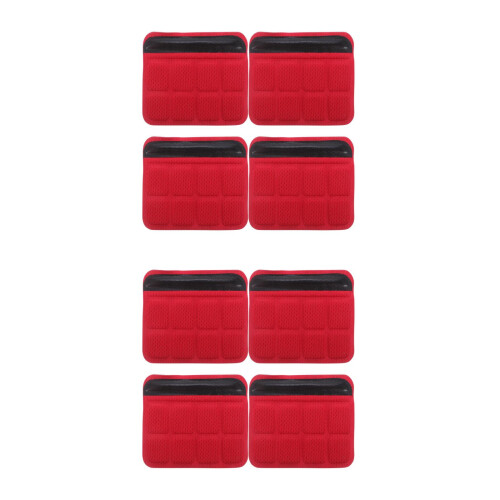 8Pcs Red Breathable Sponge Chin Pads Pad Replacement for Riding 2