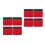 8Pcs Red Breathable Sponge Chin Pads Pad Replacement for Riding 5
