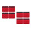 8Pcs Red Breathable Sponge Chin Pads Pad Replacement for Riding 6