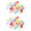 1000St Chips Plastic Gekleurd Transparant Spelmateriaal Kinderen 5