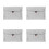 4Pcs Multifunctional Felt Laptop and Tablet Sleeve Light Grey Bag 3