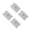 4Pcs Multifunctional Felt Laptop and Tablet Sleeve Light Grey Bag 4