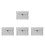 4Pcs Multifunctional Felt Laptop and Tablet Sleeve Light Grey Bag 6