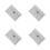 4Pcs Multifunctional Felt Laptop and Tablet Sleeve Light Grey Bag 7