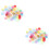 1000St Chips Plastic Gekleurd Transparant Spelmateriaal Kinderen 6