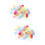 1000St Chips Plastic Gekleurd Transparant Spelmateriaal Kinderen 7