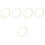 5Pcs Light Green Plastic Brake Hose Tubes for Bikes Durable Waterproof 5