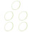5Pcs Light Green Plastic Brake Hose Tubes for Bikes Durable Waterproof 7
