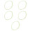 5Pcs Light Green Plastic Brake Hose Tubes for Bikes Durable Waterproof 8